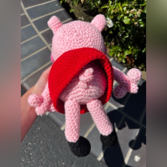 Hand Crocheted Peppa Pig Stuffed Animal Plushie! - Picture 13 of 17